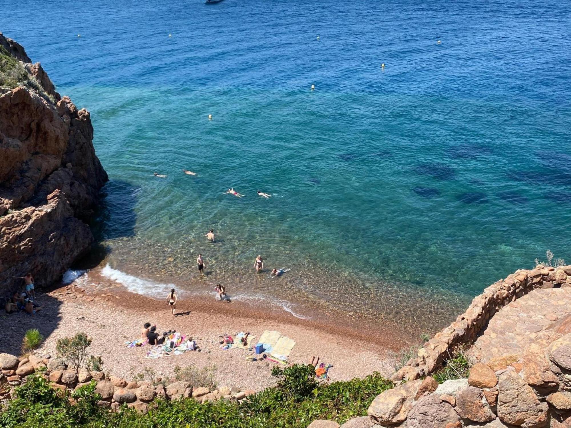 Vue Mer Et Jardin Theoule-sur-Mer Bagian luar foto