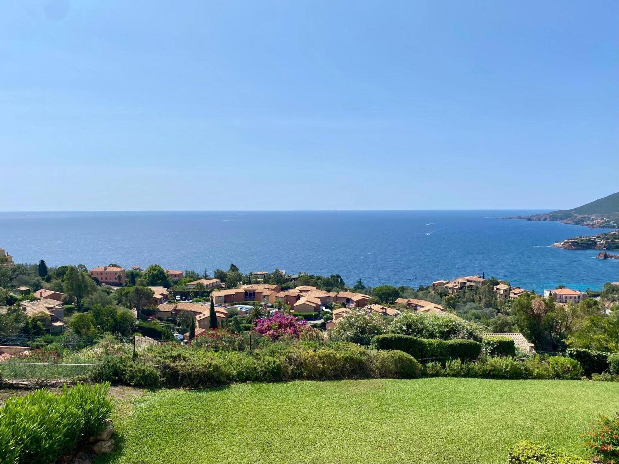 Vue Mer Et Jardin Theoule-sur-Mer Bagian luar foto