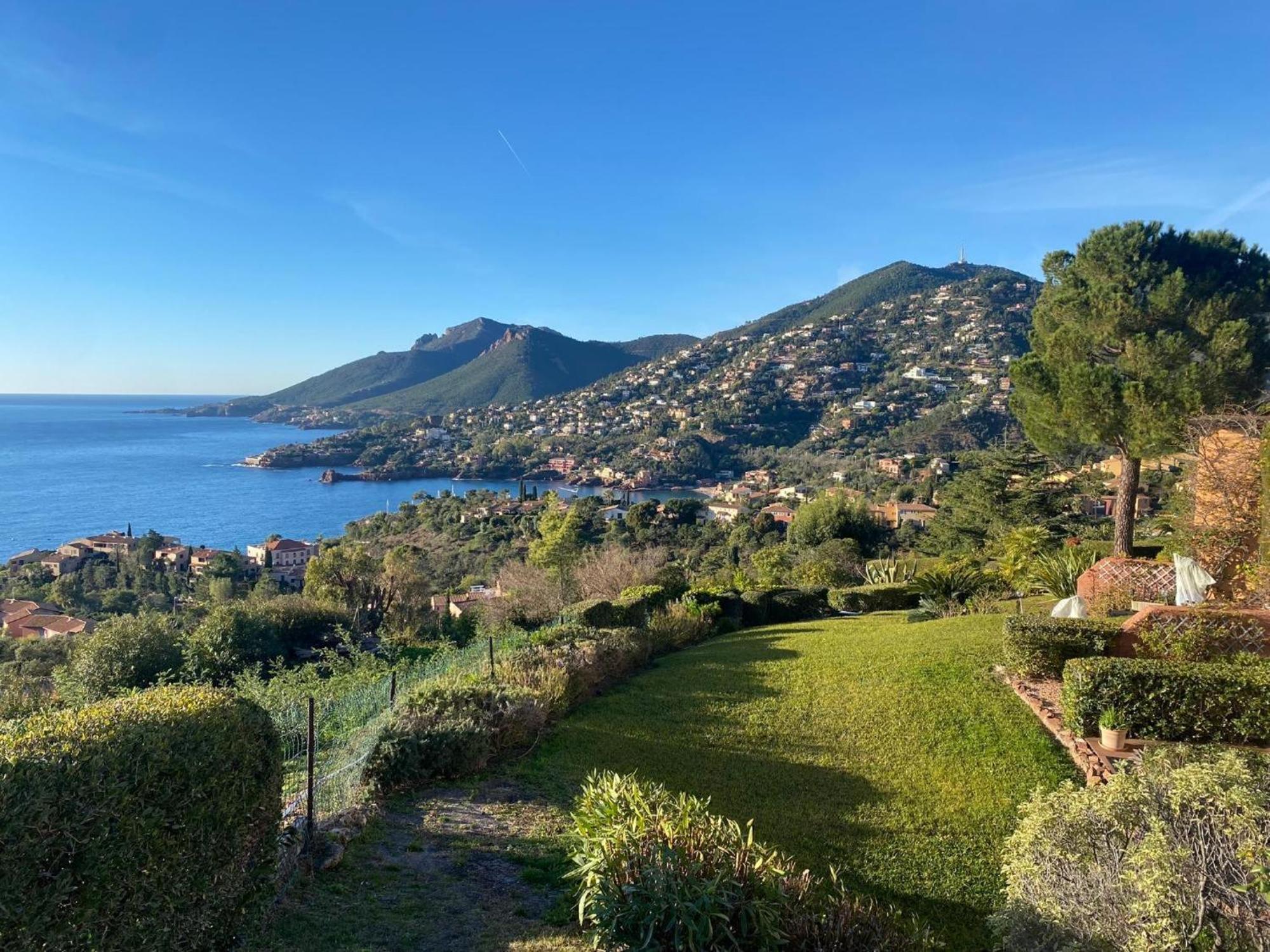 Vue Mer Et Jardin Theoule-sur-Mer Bagian luar foto